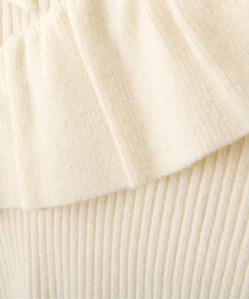 N.（N. Natural Beauty Basic）（エヌエヌナチュラルビューティーベーシック）の「◆クロスフリルニット（ニット/セーター・レディース・オフホワイト/ブルー/ブラック系その他・MEDIUM）」の15枚目の写真