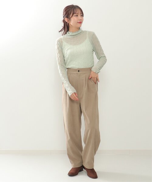 LBC（エルビーシー）の「細コールワイドバルーンパンツ（その他パンツ・レディース・チャコールグレー/ベージュ・M/L）」の13枚目の写真