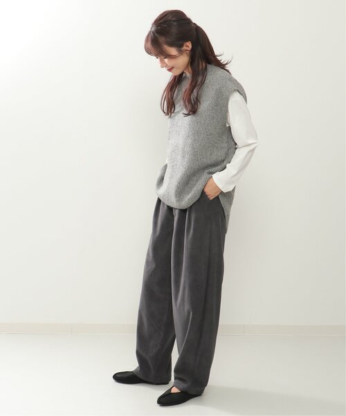 LBC（エルビーシー）の「細コールワイドバルーンパンツ（その他パンツ・レディース・チャコールグレー/ベージュ・M/L）」の16枚目の写真