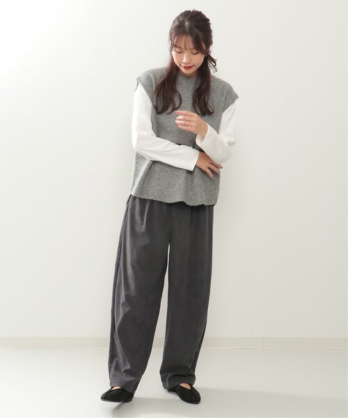 LBC（エルビーシー）の「細コールワイドバルーンパンツ（その他パンツ・レディース・チャコールグレー/ベージュ・M/L）」の17枚目の写真