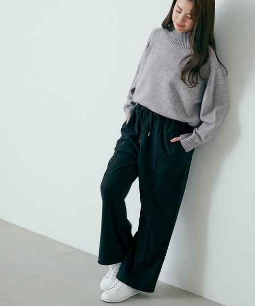 Days(デイズ)の「【anyfee】センターピンタックセミワイドパンツ 大きいサイズ(その他パンツ・レディース・ブラック/カーキ/グレー・LL/3L/4L/5L)」の13枚目の写真