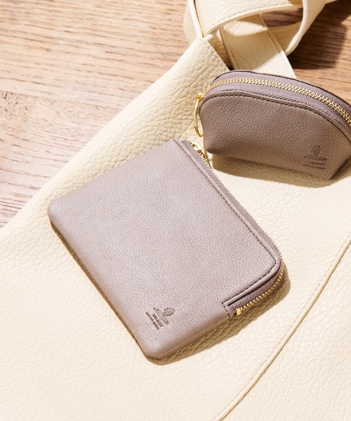 BIRTHDAY BAR（バースデイバー）の「MELACOT ミニポーチ 財布（コインケース・レディース・ブラック/モカ/グリーン・フリー）」の2枚目の写真