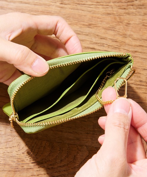 BIRTHDAY BAR（バースデイバー）の「MELACOT ミニポーチ 財布（コインケース・レディース・ブラック/モカ/グリーン・フリー）」の11枚目の写真