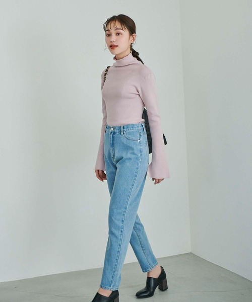 Edit Sheen(エディットシーン)の「テーパードデニム(デニムパンツ・レディース・ライトブルー/ブルー・S/M/L)」の22枚目の写真