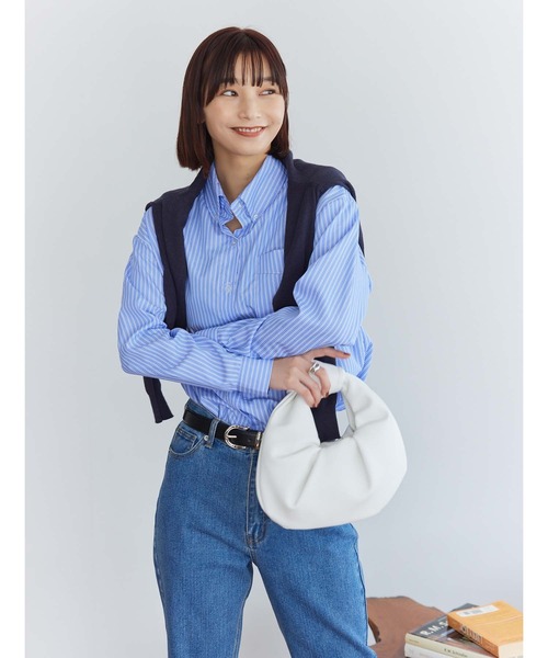 Edit Sheen(エディットシーン)の「テーパードデニム(デニムパンツ・レディース・ライトブルー/ブルー・S/M/L)」の13枚目の写真