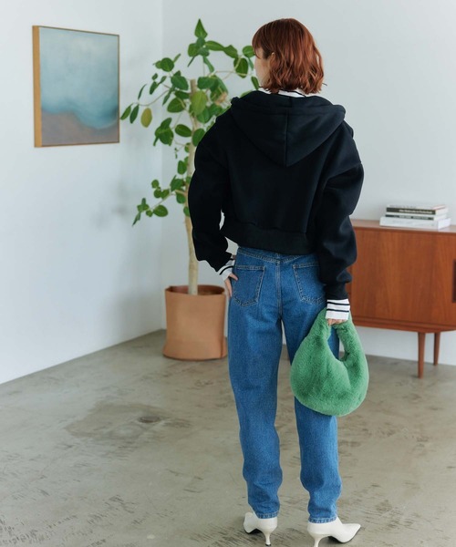 Edit Sheen(エディットシーン)の「テーパードデニム(デニムパンツ・レディース・ライトブルー/ブルー・S/M/L)」の9枚目の写真