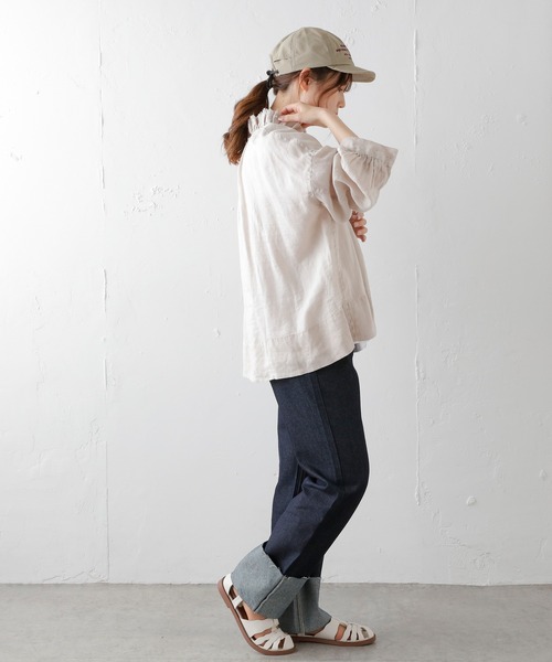 PUAL CE CIN（ピュアルセシン）の「【THEATRE PRODUCTS】NYLON CAP／ナイロンキャップ（キャップ・レディース・カーキ・FREE）」の6枚目の写真