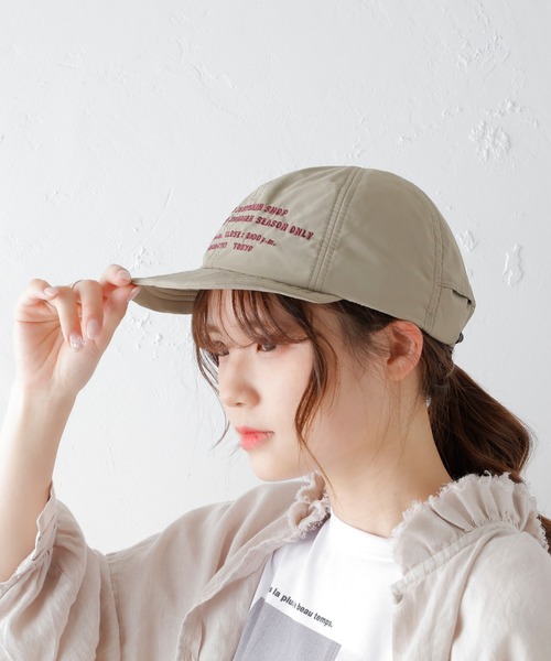 PUAL CE CIN（ピュアルセシン）の「【THEATRE PRODUCTS】NYLON CAP／ナイロンキャップ（キャップ・レディース・カーキ・FREE）」の3枚目の写真