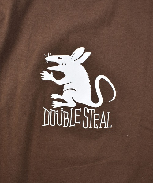 DOUBLE STEAL(ダブルスティール)の「ラット Tシャツ(Tシャツ/カットソー・メンズ・ブラック/グレイッシュベージュ/ダークブラウン/ホワイト・MEDIUM/LARGE/X-LARGE/XX-LARGE)」の3枚目の写真