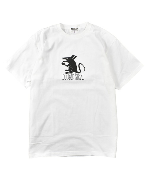 DOUBLE STEAL(ダブルスティール)の「ラット Tシャツ(Tシャツ/カットソー・メンズ・ブラック/グレイッシュベージュ/ダークブラウン/ホワイト・MEDIUM/LARGE/X-LARGE/XX-LARGE)」の9枚目の写真