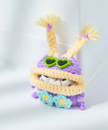 SiNCERE（シンシア）の「〈macaroni edge/マカロニエッジ〉毛糸のマスコット エアポッズケース(AirPods/AirPodsPro)（ヘッドフォン/イヤホン）」