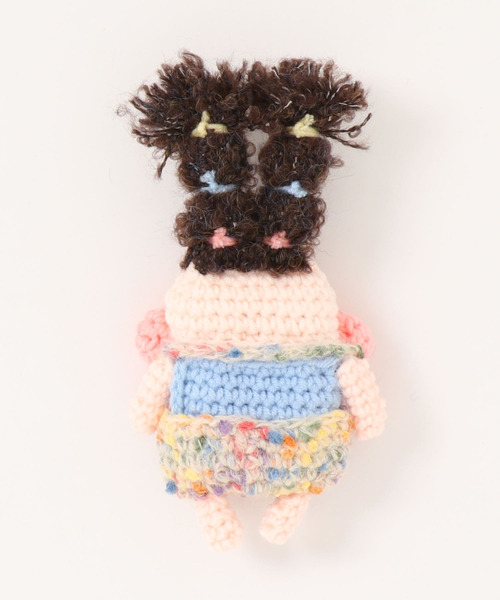 macaroni edge（マカロニエッジ）の「〈macaroni edge/マカロニエッジ〉毛糸のマスコット エアポッズケース(AirPods/AirPodsPro)（ヘッドフォン/イヤホン・レディース・レッド系/ピンク系2/ブルー系/ライトグリーン系/ベージュ系/オレンジ系/マルチ/ピンク系/ブラック系/サーモンピンク/パープル/エメラルド/ライトブルー/ライトグリーン/ライトベージュ/イエロー系・1/2/3/4）」の18枚目の写真