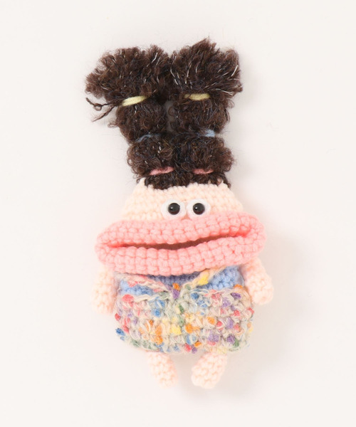 macaroni edge（マカロニエッジ）の「〈macaroni edge/マカロニエッジ〉毛糸のマスコット エアポッズケース(AirPods/AirPodsPro)（ヘッドフォン/イヤホン・レディース・レッド系/ピンク系2/ブルー系/ライトグリーン系/ベージュ系/オレンジ系/マルチ/ピンク系/ブラック系/サーモンピンク/パープル/エメラルド/ライトブルー/ライトグリーン/ライトベージュ/イエロー系・1/2/3/4）」の19枚目の写真