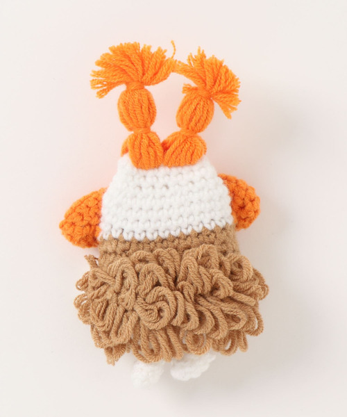 macaroni edge（マカロニエッジ）の「〈macaroni edge/マカロニエッジ〉毛糸のマスコット エアポッズケース(AirPods/AirPodsPro)（ヘッドフォン/イヤホン・レディース・レッド系/ピンク系2/ブルー系/ライトグリーン系/ベージュ系/オレンジ系/マルチ/ピンク系/ブラック系/サーモンピンク/パープル/エメラルド/ライトブルー/ライトグリーン/ライトベージュ/イエロー系・1/2/3/4）」の17枚目の写真