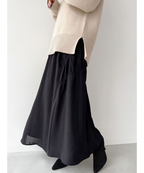 RESEXXY（リゼクシー）の「シャーリングマーメイドスカート（スカート・レディース・ホワイト/ブラック/ブラウン・FREE）」の17枚目の写真