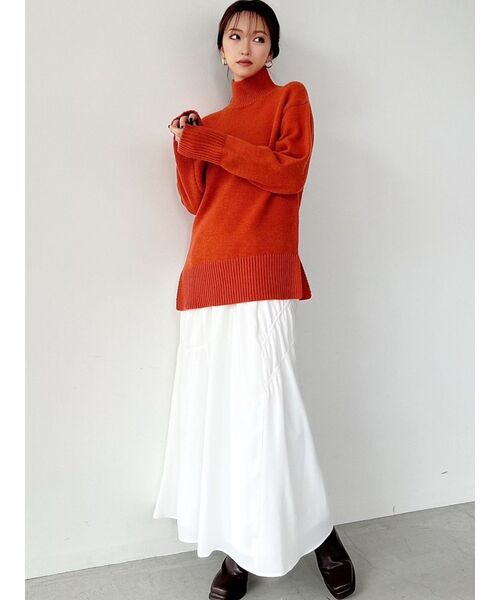 RESEXXY（リゼクシー）の「シャーリングマーメイドスカート（スカート・レディース・ホワイト/ブラック/ブラウン・FREE）」の19枚目の写真