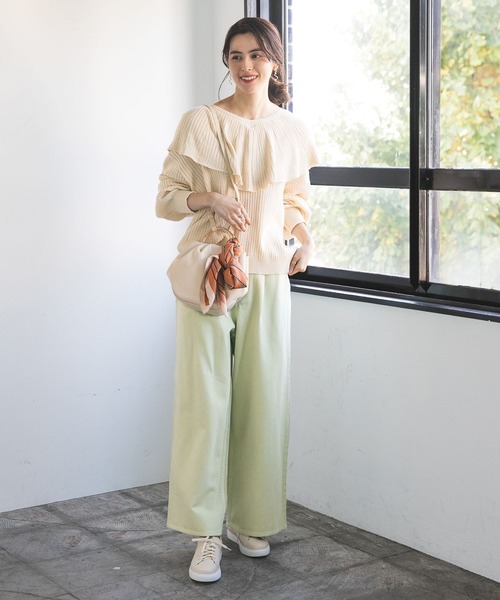 LEPSIM（レプシィム）の「メタルハンドル2WAYバッグ　176623（ハンドバッグ・レディース・アイボリー/ブラック・ONE SIZE）」の14枚目の写真