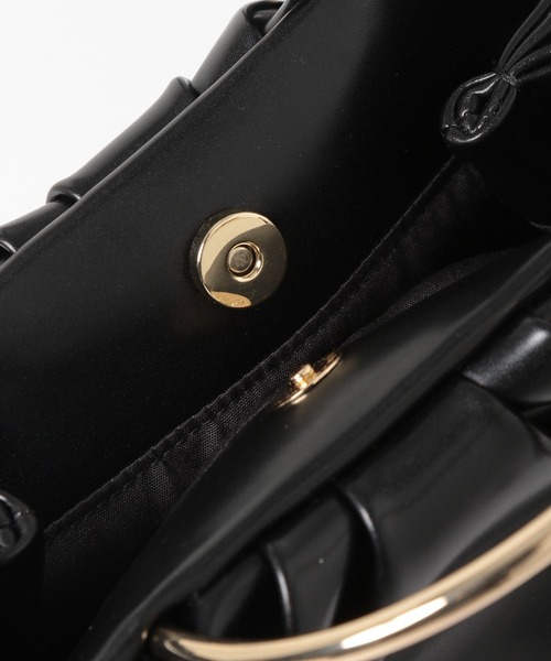 LEPSIM（レプシィム）の「メタルハンドル2WAYバッグ　176623（ハンドバッグ・レディース・アイボリー/ブラック・ONE SIZE）」の8枚目の写真