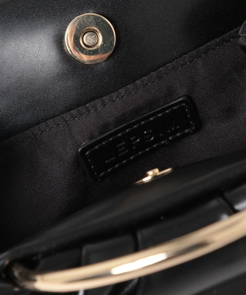 LEPSIM（レプシィム）の「メタルハンドル2WAYバッグ　176623（ハンドバッグ・レディース・アイボリー/ブラック・ONE SIZE）」の6枚目の写真
