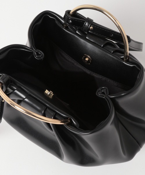 LEPSIM（レプシィム）の「メタルハンドル2WAYバッグ　176623（ハンドバッグ・レディース・アイボリー/ブラック・ONE SIZE）」の10枚目の写真