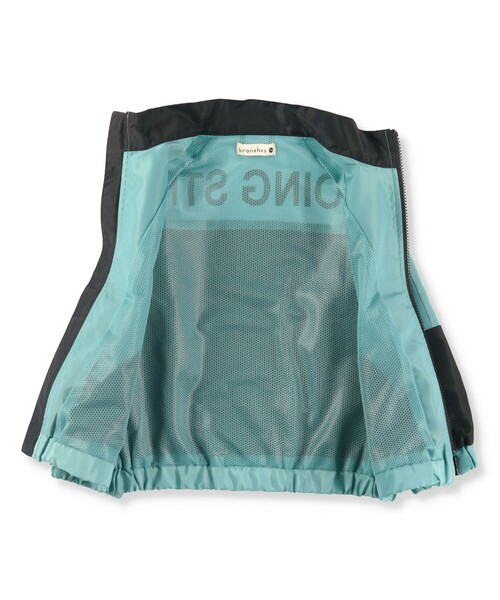 BRANSHES（ブランシェス）の「【撥水】ウィンドブレーカー（ナイロンジャケット・キッズ・ブラック/チャコールグレー/ブルーグレー・90/100/110/130/150/120/140）」の5枚目の写真