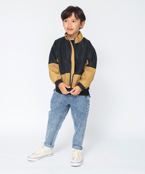 BRANSHES（ブランシェス）の「【撥水】ウィンドブレーカー（ナイロンジャケット・キッズ・ブラック/チャコールグレー/ブルーグレー・90/100/110/130/150/120/140）」の17枚目の写真