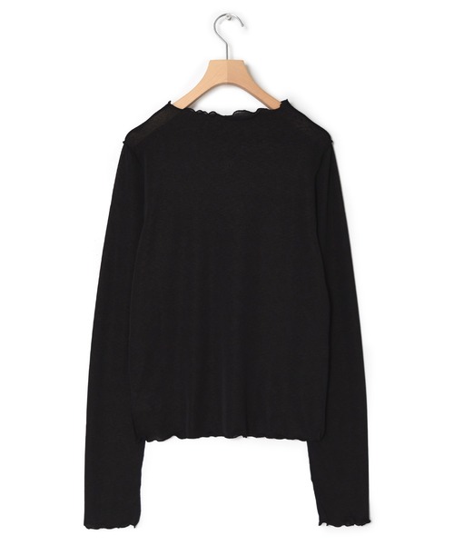 w closet(ダブルクローゼット)の「フィンガーホールボトルネックプルオーバー(その他トップス・レディース・ブラック/オフホワイト/ピンク・FREE)」の15枚目の写真