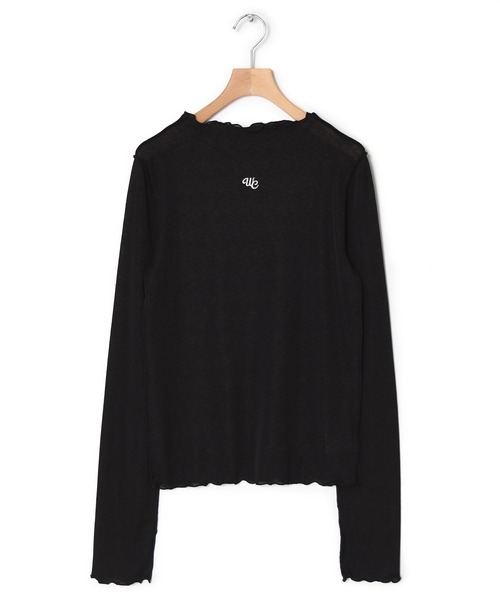 w closet(ダブルクローゼット)の「フィンガーホールボトルネックプルオーバー(その他トップス・レディース・ブラック/オフホワイト/ピンク・FREE)」の8枚目の写真