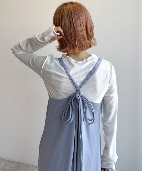 w closet(ダブルクローゼット)の「フィンガーホールボトルネックプルオーバー(その他トップス・レディース・ブラック/オフホワイト/ピンク・FREE)」の9枚目の写真