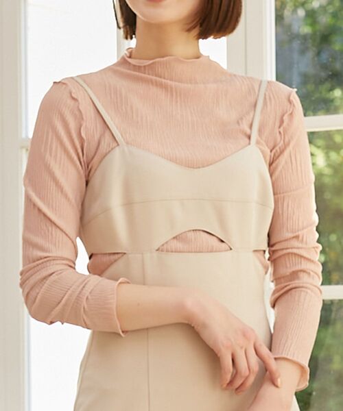 MAJESTIC LEGON（マジェスティックレゴン）の「バリエシアータートルトップス（Tシャツ/カットソー・レディース・オフホワイト/ピンク/アイボリー/グレー系その他/ベージュ系その他2・MEDIUM）」の7枚目の写真