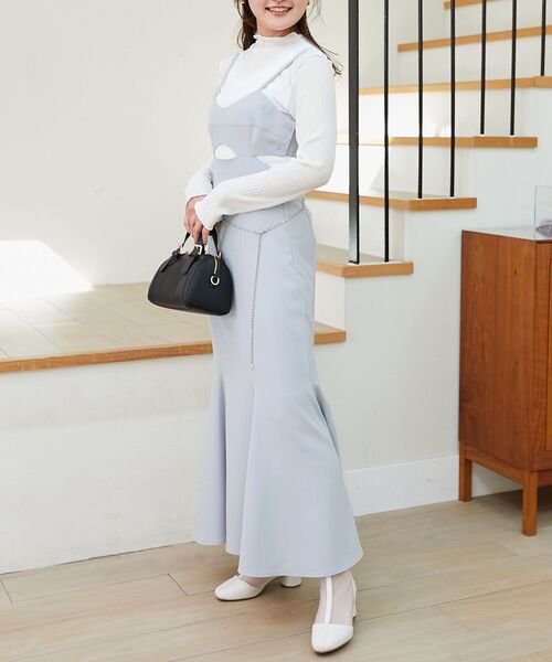 MAJESTIC LEGON（マジェスティックレゴン）の「バリエシアータートルトップス（Tシャツ/カットソー・レディース・オフホワイト/ピンク/アイボリー/グレー系その他/ベージュ系その他2・MEDIUM）」の18枚目の写真