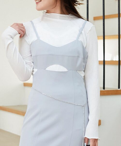 MAJESTIC LEGON（マジェスティックレゴン）の「バリエシアータートルトップス（Tシャツ/カットソー・レディース・オフホワイト/ピンク/アイボリー/グレー系その他/ベージュ系その他2・MEDIUM）」の12枚目の写真