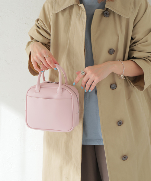 Oriens JOURNAL STANDARD（オリエンス ジャーナルスタンダード）の「【Casselini/キャセリーニ】SHOP シンプルボストン（ボストンバッグ・レディース・ホワイト/ブラック/ピンク・FREE）」の22枚目の写真