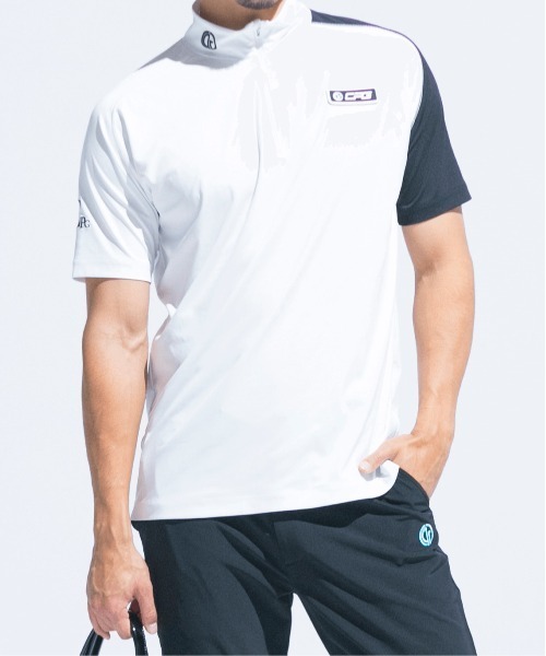 CPG GOLF（シーピージーゴルフ）の「バイカラーZIPモックネック（T