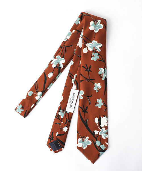 NOLLEY'S goodman（ノーリーズグッドマン）の「EMME EFFE シルエットプリントネクタイ italian fabric（ネクタイ・メンズ・ブルー系その他7/イエロー系その他3・FREE）」の4枚目の写真