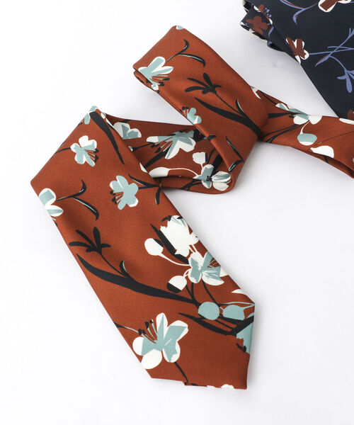 NOLLEY'S goodman（ノーリーズグッドマン）の「EMME EFFE シルエットプリントネクタイ italian fabric（ネクタイ・メンズ・ブルー系その他7/イエロー系その他3・FREE）」の6枚目の写真