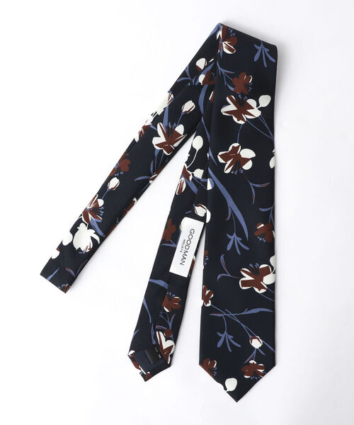 NOLLEY'S goodman（ノーリーズグッドマン）の「EMME EFFE シルエットプリントネクタイ italian fabric（ネクタイ・メンズ・ブルー系その他7/イエロー系その他3・FREE）」の8枚目の写真