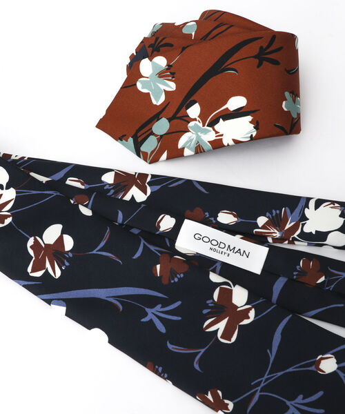 NOLLEY'S goodman（ノーリーズグッドマン）の「EMME EFFE シルエットプリントネクタイ italian fabric（ネクタイ・メンズ・ブルー系その他7/イエロー系その他3・FREE）」の11枚目の写真