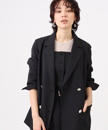 GALLEST | ツイルダブル テーラードジャケット【ウォッシャブル】(テーラードジャケット)