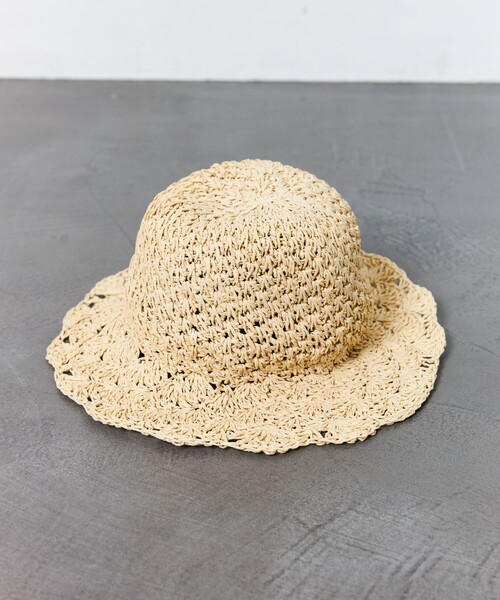 FREAK'S STORE(フリークスストア)の「【限定展開】ショートブリムペーパーハット(ハット・レディース・ダークブラウン/ベージュ/ナチュラル・ONE SIZE)」の7枚目の写真