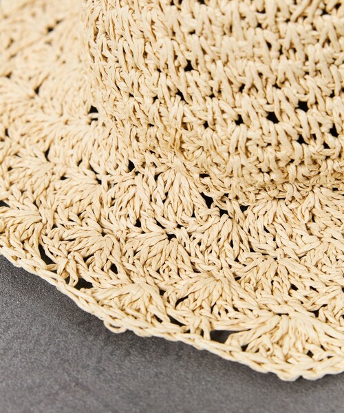 FREAK'S STORE(フリークスストア)の「【限定展開】ショートブリムペーパーハット(ハット・レディース・ダークブラウン/ベージュ/ナチュラル・ONE SIZE)」の11枚目の写真