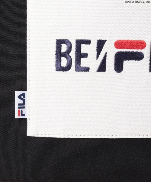 FILA(フィラ)の「【FILA/フィラ】【BE:FIRST/ビーファースト】コラボトートBAG コラボロゴ刺繍 12L ノベルティー付き(トートバッグ・メンズ・ベージュ/ブラック/グレー・FREE)」の7枚目の写真