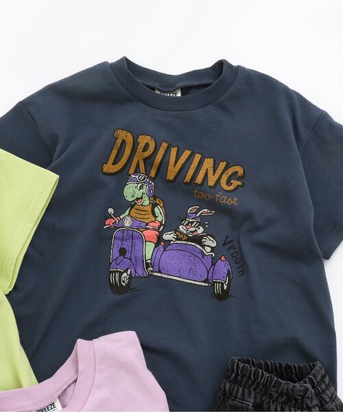 BREEZE(ブリーズ)の「ヴィンテージプリントTシャツ(Tシャツ/カットソー・キッズ・ラベンダー/ネイビー/ライム・140/90/120/80/100/130/110)」の3枚目の写真