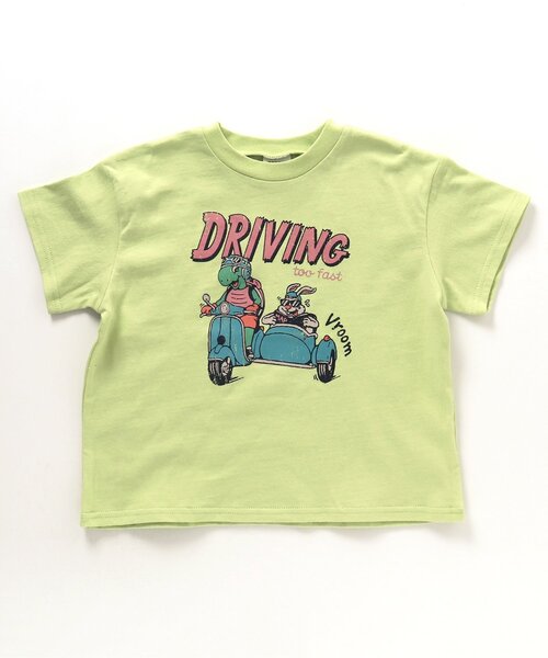 BREEZE(ブリーズ)の「ヴィンテージプリントTシャツ(Tシャツ/カットソー・キッズ・ラベンダー/ネイビー/ライム・140/90/120/80/100/130/110)」の2枚目の写真