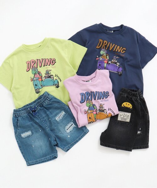 BREEZE(ブリーズ)の「ヴィンテージプリントTシャツ(Tシャツ/カットソー・キッズ・ラベンダー/ネイビー/ライム・140/90/120/80/100/130/110)」の4枚目の写真