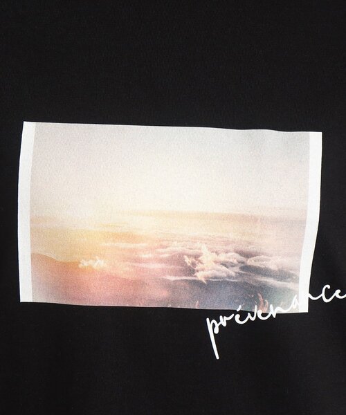 COUP DE CHANCE(クードシャンス)の「【WORLD for the World】フォト&メッセージプリント長袖Tシャツ(Tシャツ/カットソー・レディース・アイボリー/ブラック・38/40)」の12枚目の写真
