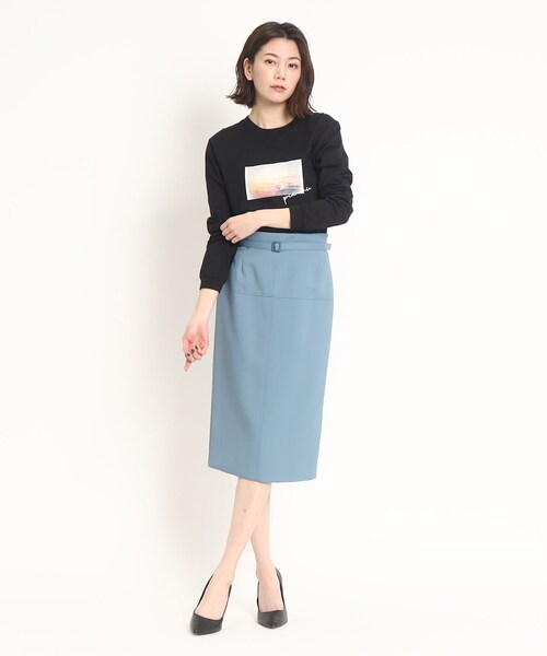 COUP DE CHANCE(クードシャンス)の「【WORLD for the World】フォト&メッセージプリント長袖Tシャツ(Tシャツ/カットソー・レディース・アイボリー/ブラック・38/40)」の17枚目の写真