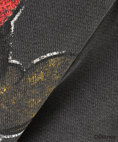 REMI RELIEF（レミレリーフ）の「【REMI RELIEF / レミレリーフ】別注 HARD SP加工裏毛クルー（Mickey Mouse）（スウェット・メンズ・ライトグレー/ブラック・X-LARGE/LARGE/MEDIUM）」の16枚目の写真