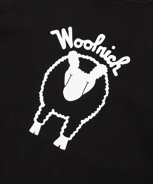 WOOLRICH（ウールリッチ）の「WOOL RICH/ウールリッチ COTTON SHEEP TEE/コットン シープ Tシャツ（Tシャツ/カットソー・メンズ・ブラック/ホワイト・MEDIUM/LARGE）」の9枚目の写真
