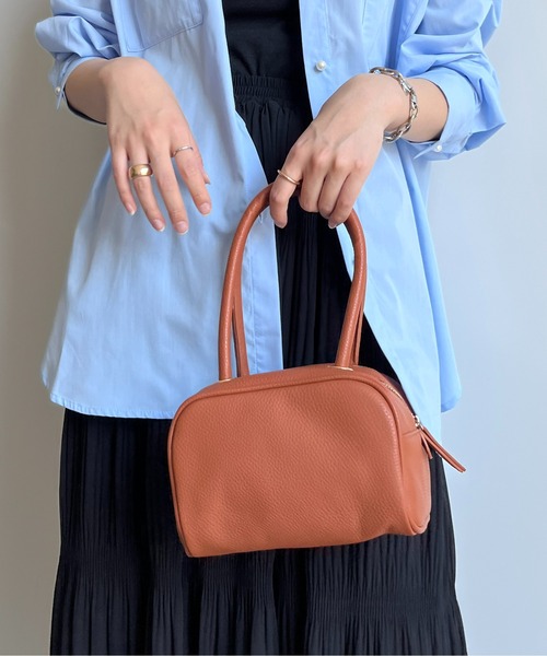 CPCM(シーピーシーエム)の「ロングハンドルバッグ(ボストンバッグ・レディース・アイボリー/キャメル/イエロー・FREE)」の5枚目の写真